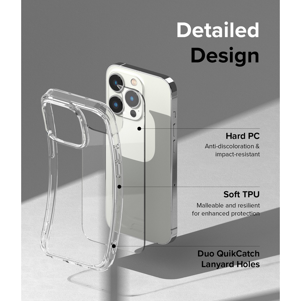 Ốp điện thoại RINGKE kết hợp pha lê trong suốt cứng thích hợp cho iPhone 14 Pro Max 14 Pro