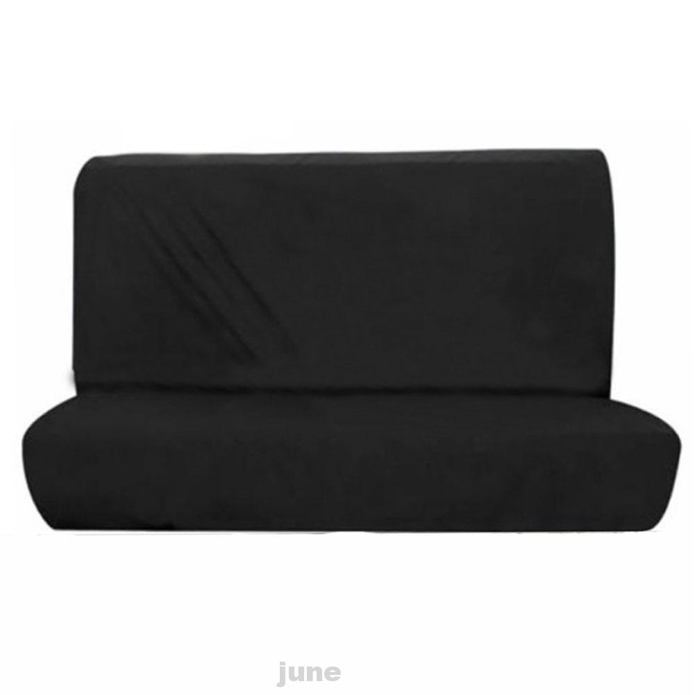 Vỏ bọc bảo vệ ghế ngồi xe hơi trước sau bằng polyester màu đen trơn phổ biến