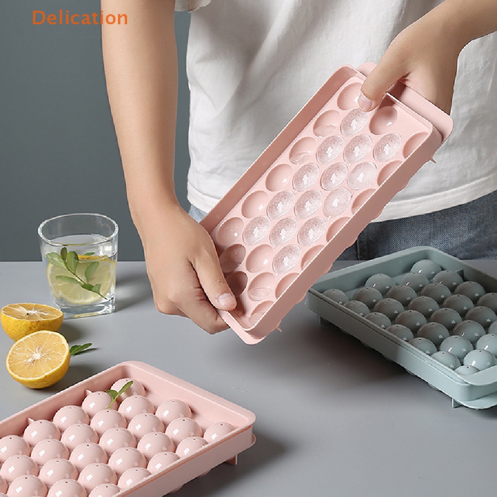 1 Khuôn Nhựa Làm Đá Hình Thoi Tròn Tiện Dụng Cho Nhà Bếp
