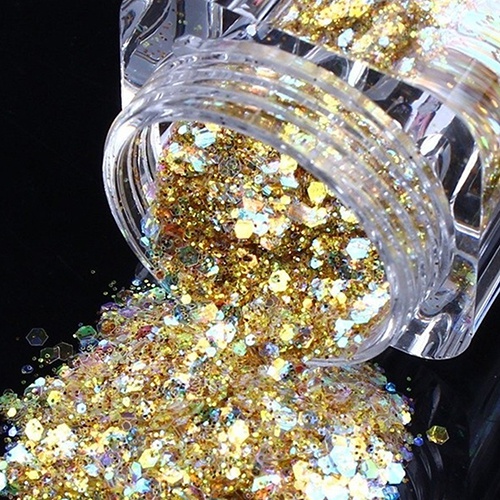Bột Kim Tuyến Lấp Lánh Trang Trí Móng Tay Nghệ Thuật Thời Trang DIY