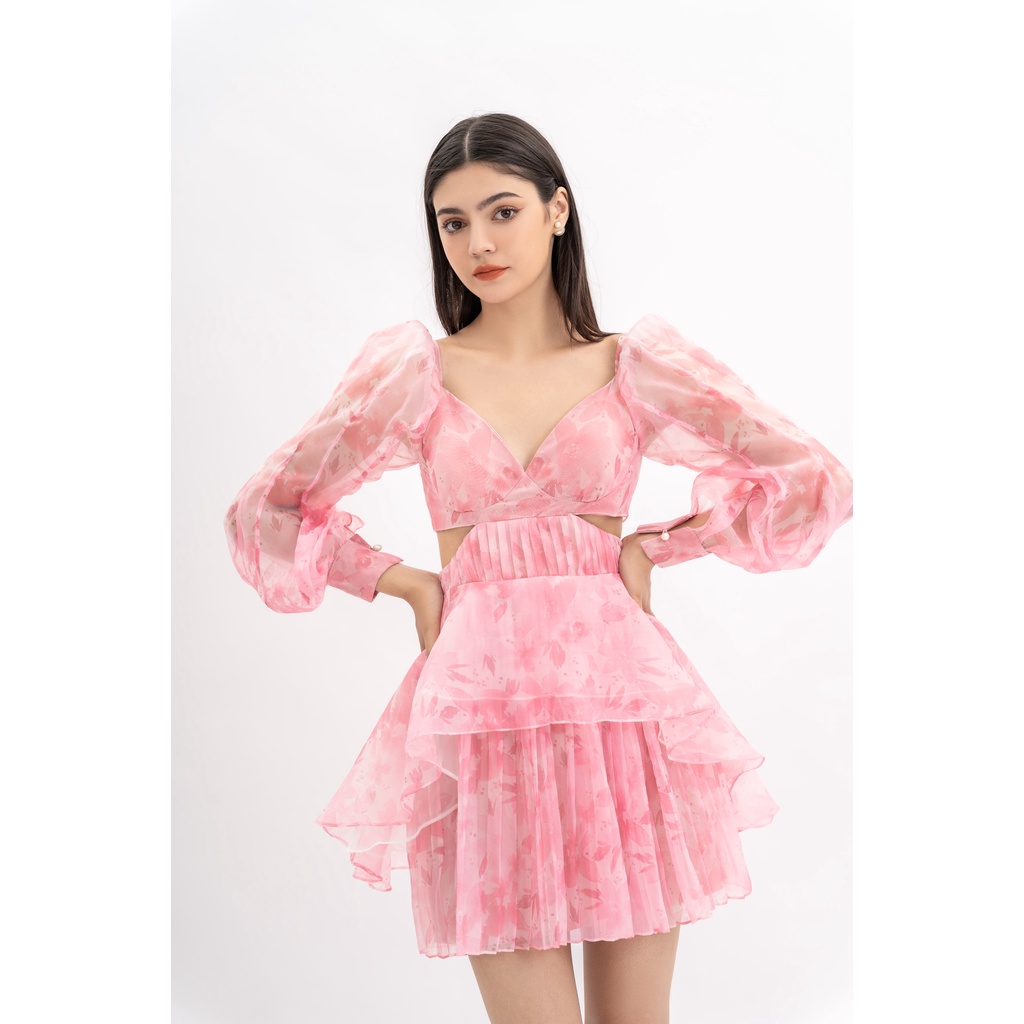 Des Fleurs - Váy xoè tay bồng Le Muse de Pivoine