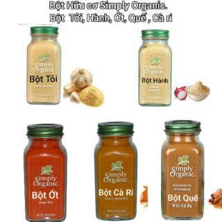Combo Bột Gia vị Simply Organic ( Chia nhỏ túi zip)