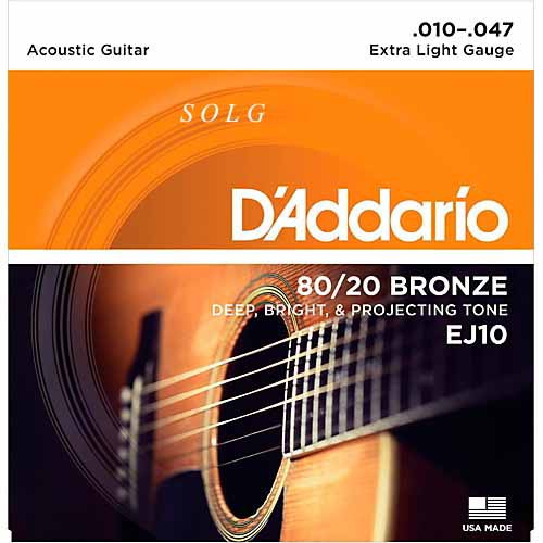 Dây Đàn Guitar Acoustic EJ10 - D'Addario