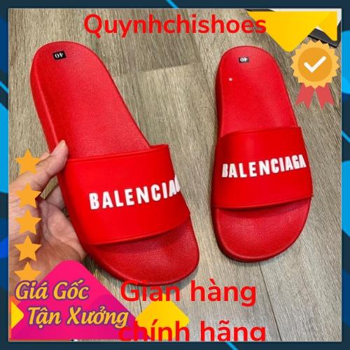 Dép nam nữ Balenciaga quai ngang nhiều màu có đế bằng có chữ hàng cao cấp loại 1