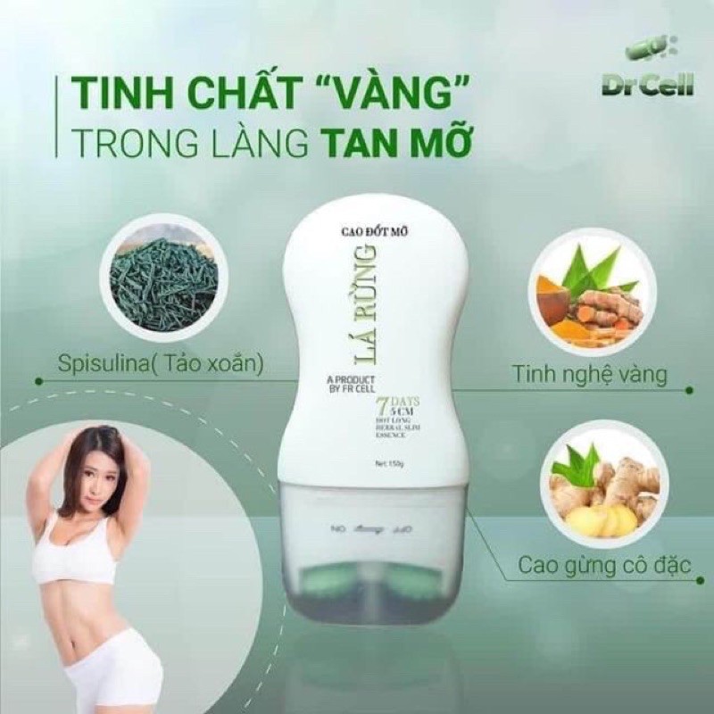 [FREESHIP 50k] Kem tan mỡ - Cao đốt mỡ lá rừng Dr Cell