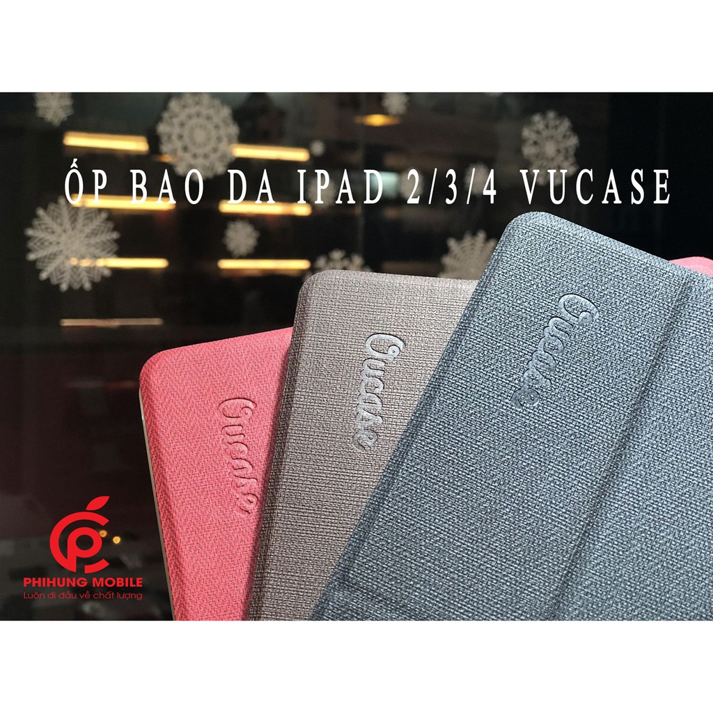 ỐP BAO DA OUCASE CHO IPAD 2/3/4