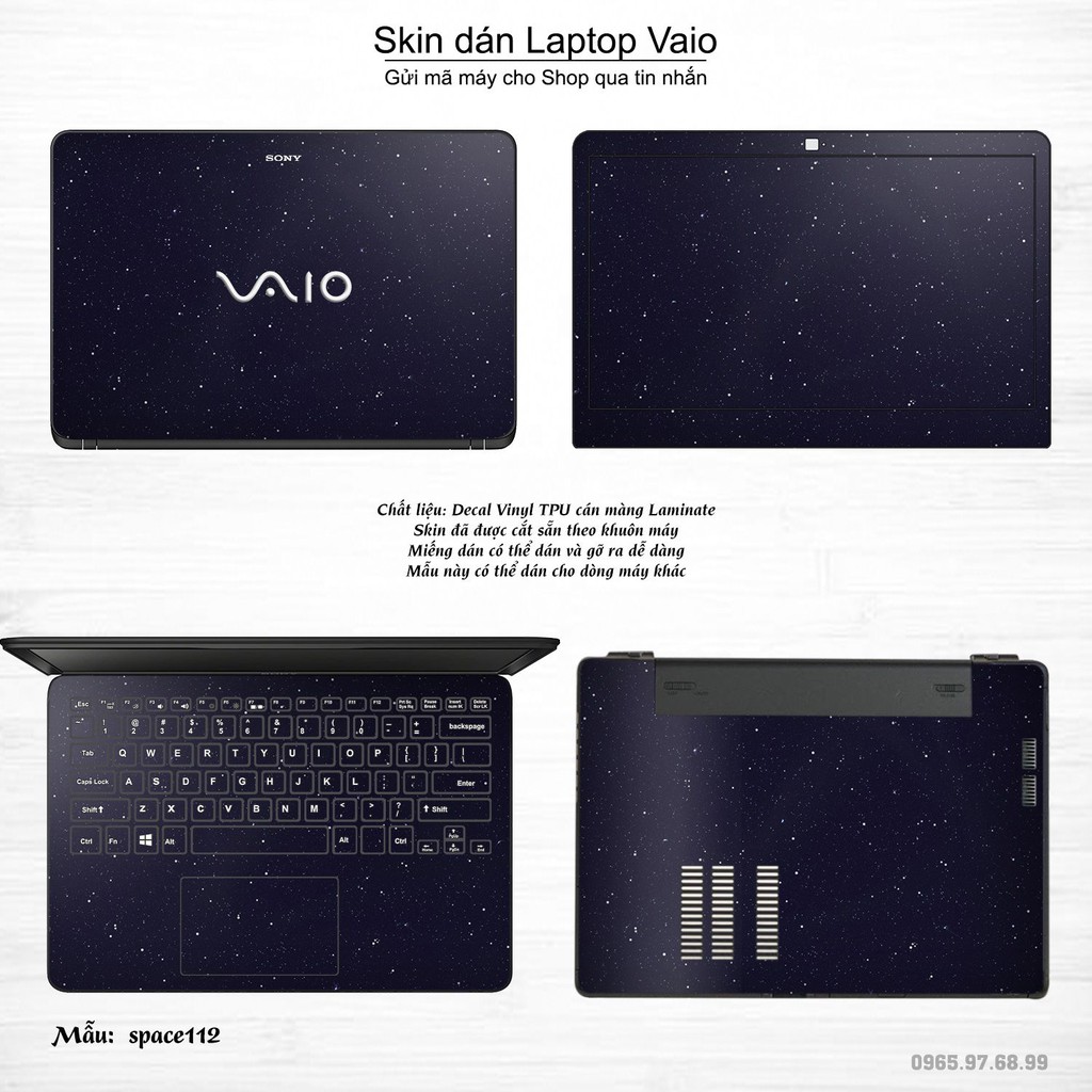 Skin dán Laptop Sony Vaio in hình không gian _nhiều mẫu 19 (inbox mã máy cho Shop)
