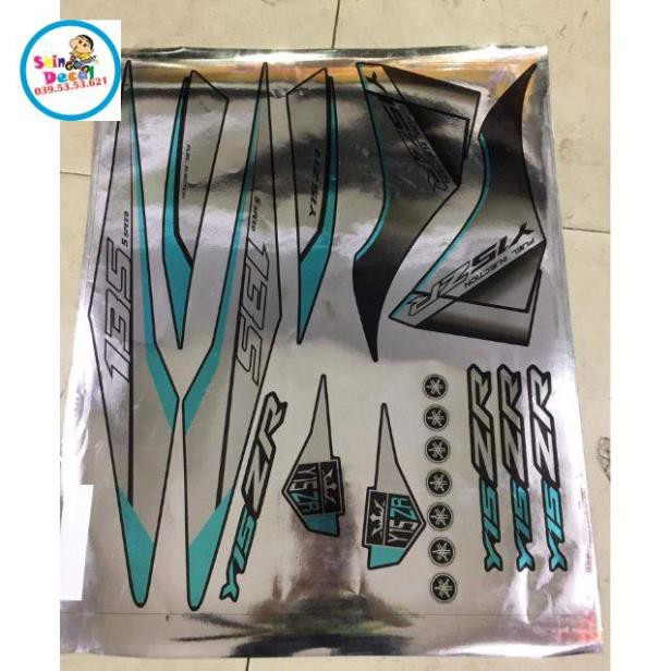 Tem rời ex 2011 dán xe đen chất liệu crom