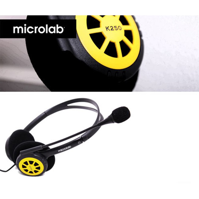 Tai Nghe Microlab K250 Có Micro Đàm Thoại - Hàng Chính Hãng