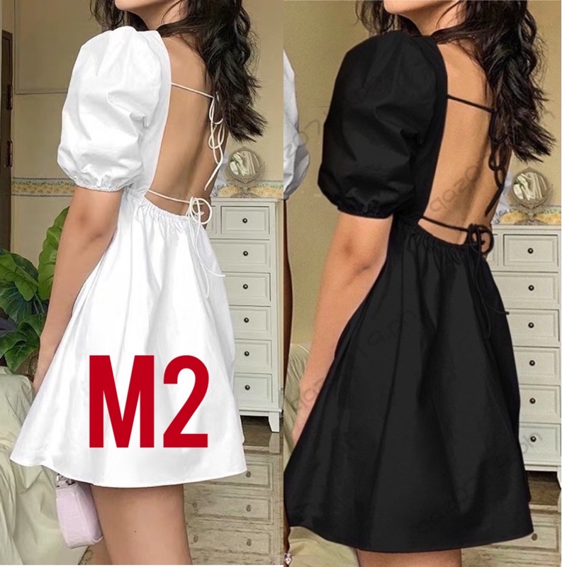 Đầm babydoll BRIE CLOTHING hở lựng cột dây siêu sang chảnh(có mút ngực)