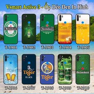 Ốp Lưng Vsmart Active 3 dẻo đen in hình Bia (Beer)