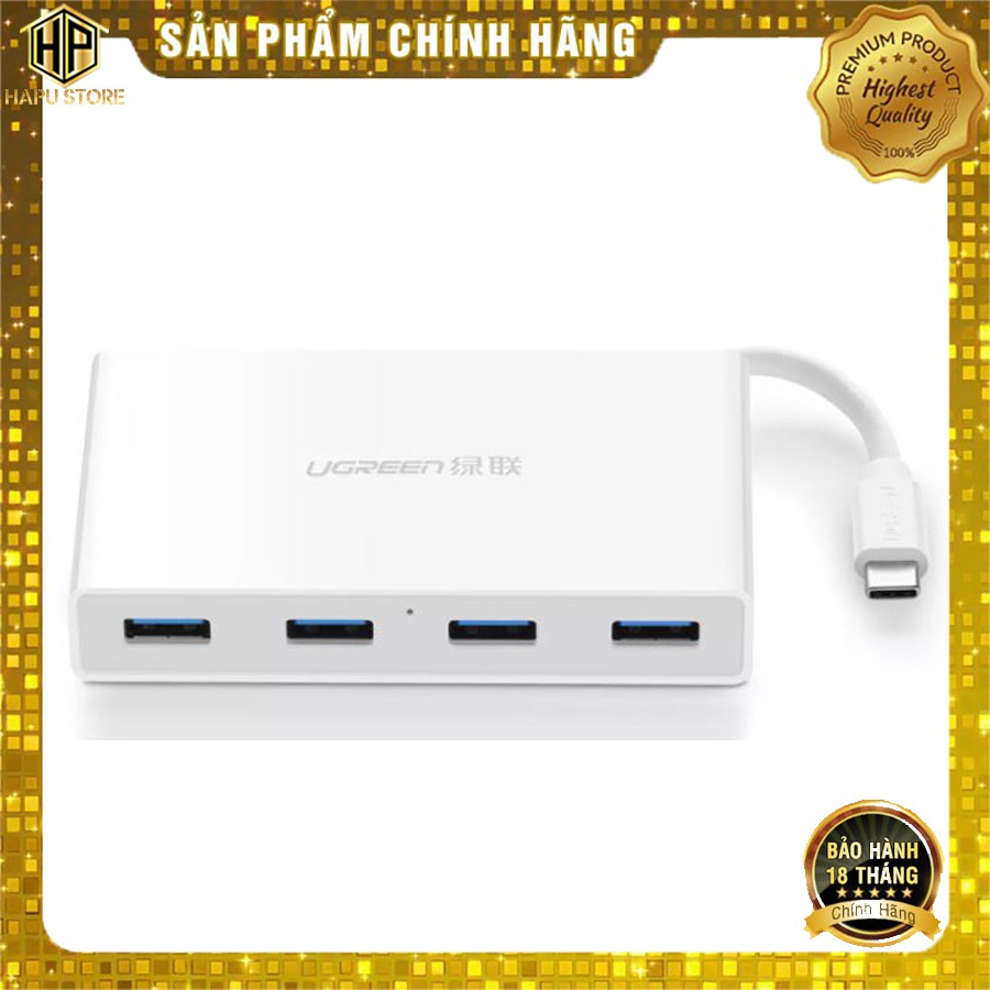 Bộ chia USB Type-C to USB 4 cổng 3.0 Ugreen 30278 chính hãng - Hapustore