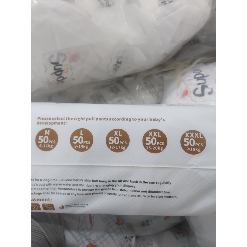 Tã bỉm quần, dán cao cấp MIJUKU S50/M50/ L50/ XL50/ XXL50/XXXL50 - Cam kết hàng chính hãng