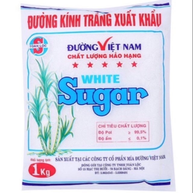 ĐƯỜNG TRẮNG + VÀNG XUẤT KHẨU 1kg