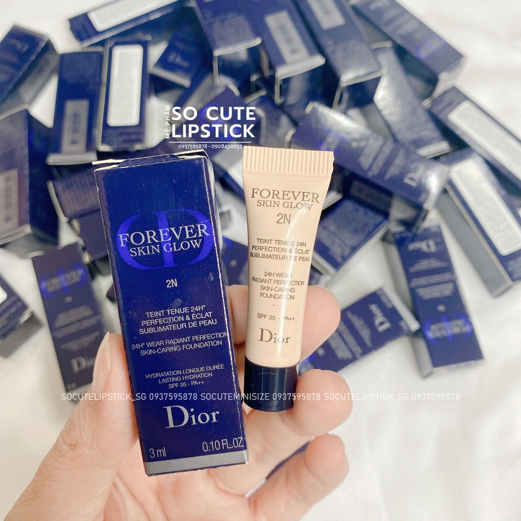 Kem Nền Forever Mate/ Skin Glow 24h Wear Radiant Perfection Skin-Caring Foundation Minisize 3ml/5ml Diior