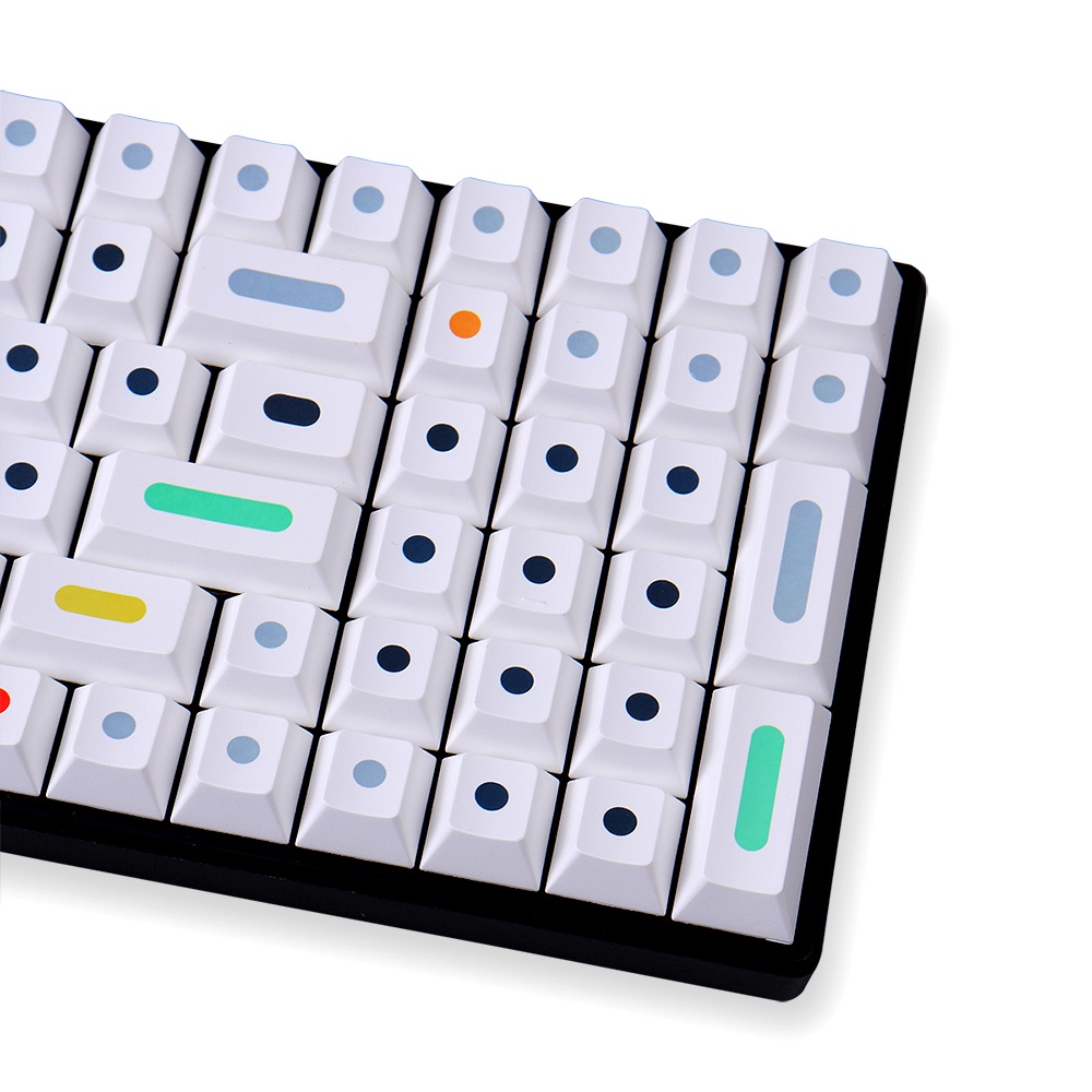 Bộ 130 Nút Bàn Phím PBT Họa Tiết Chấm Bi Xinh Xắn