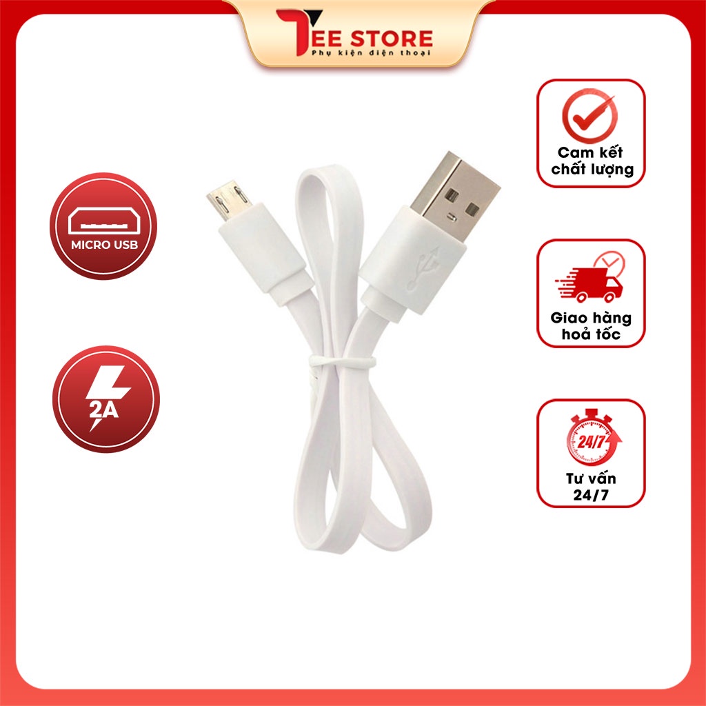 Cáp Sạc Androi Micro Usb 20cm, Dây cáp sạc giá rẻ