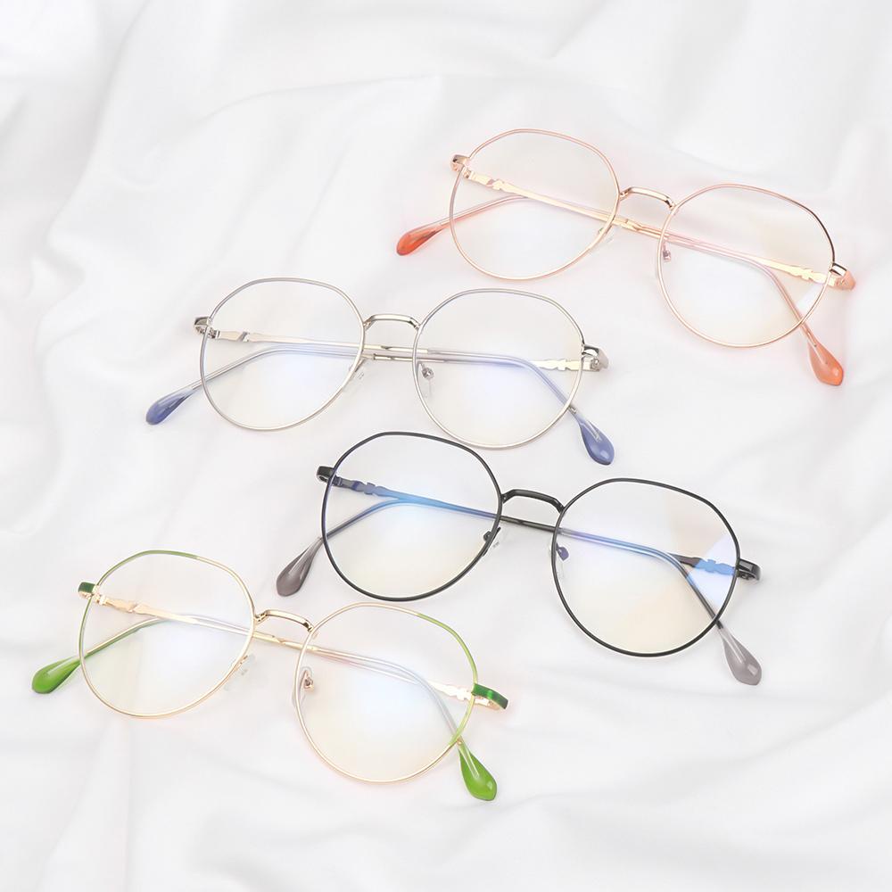 Okdeals kính cận thị siêu nhẹ khung tròn kim loại high-definition eyeglasses