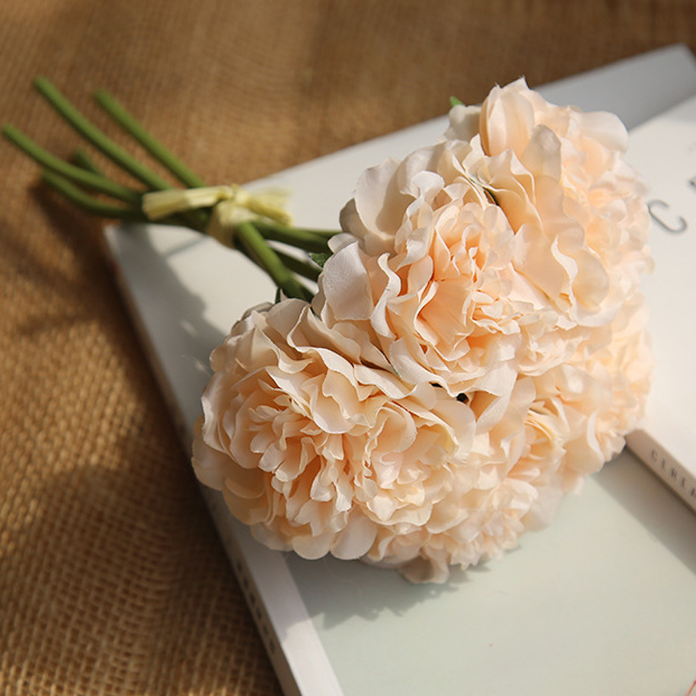 Bó Hoa Cẩm Tú Cầu Giả 5 Đầu Dùng Trang Trí