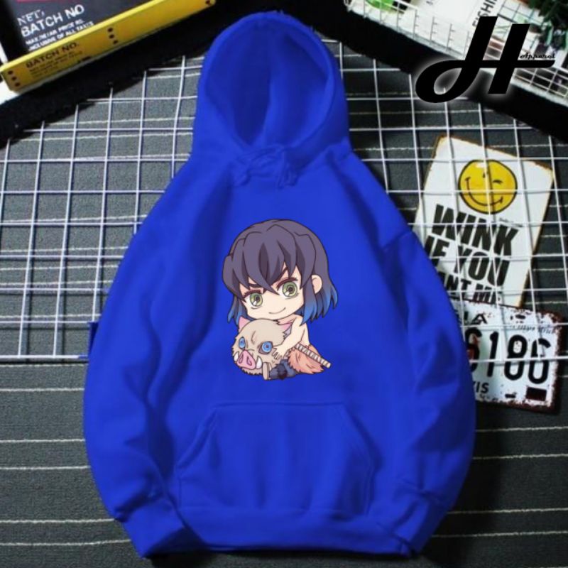 Áo Khoác Trẻ Em Hashibira Inosuke Chibi Dễ Thương 26 | Áo Hoodie In Họa Tiết Hoạt Hình Demon Slayer Kimetsu No Yaiba