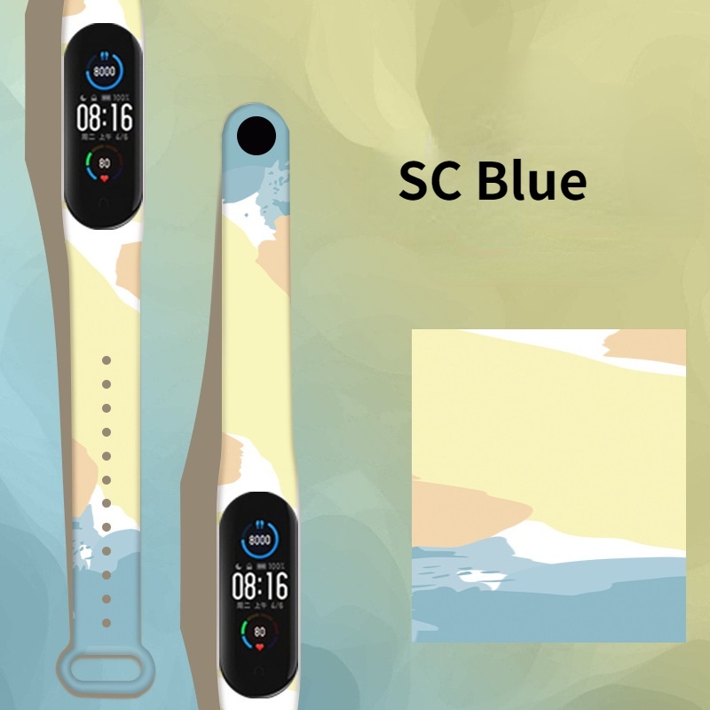 Dây Đeo Tay Thay Thế Chất Liệu Silicon Màu Trơn Cho Xiaomi Mi Band 6/5 4/3