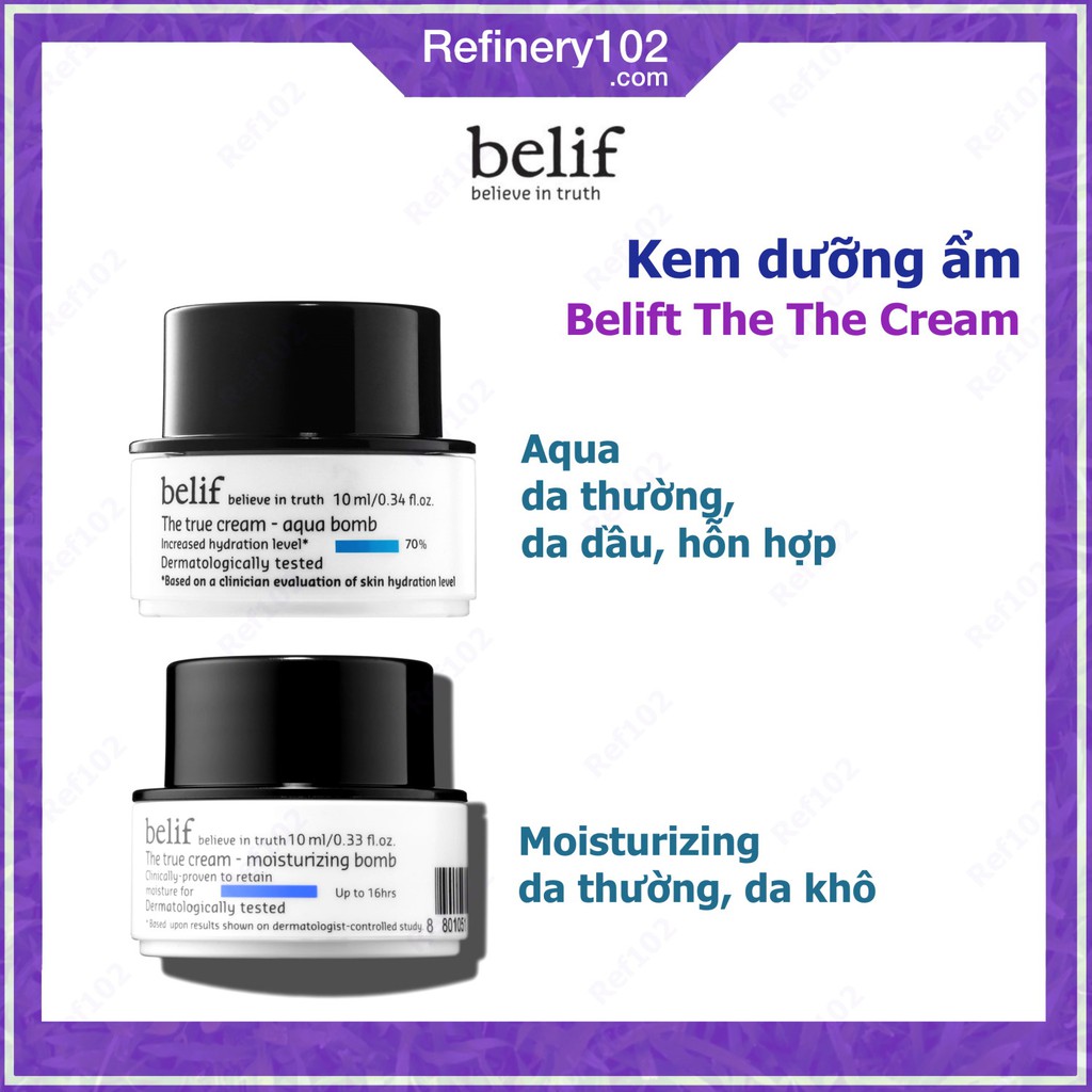 Kem dưỡng cấp nước BELIF The true cream (10ml và 3ml)