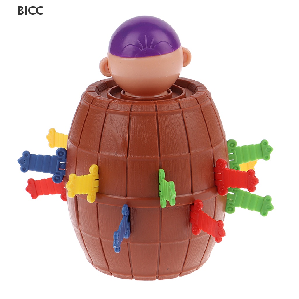 BI Lucky Stab Pirate Funny Tricky Barrel Moneybox Swords Toys Game Boy Girl CC
