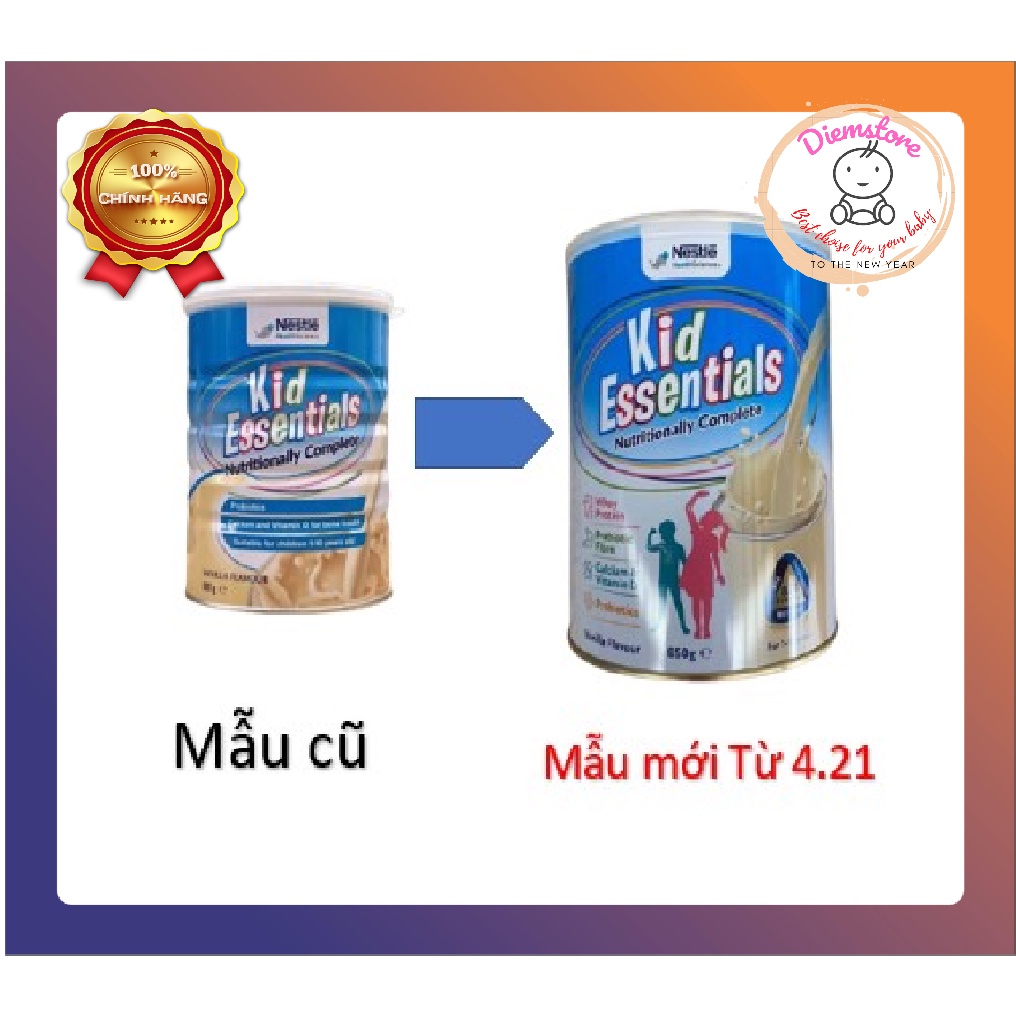 [Mẫu 2021]Sữa Kid Essentials 800g