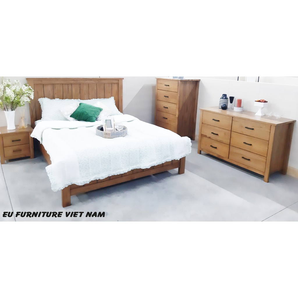 giường ngủ gỗ xoan đào