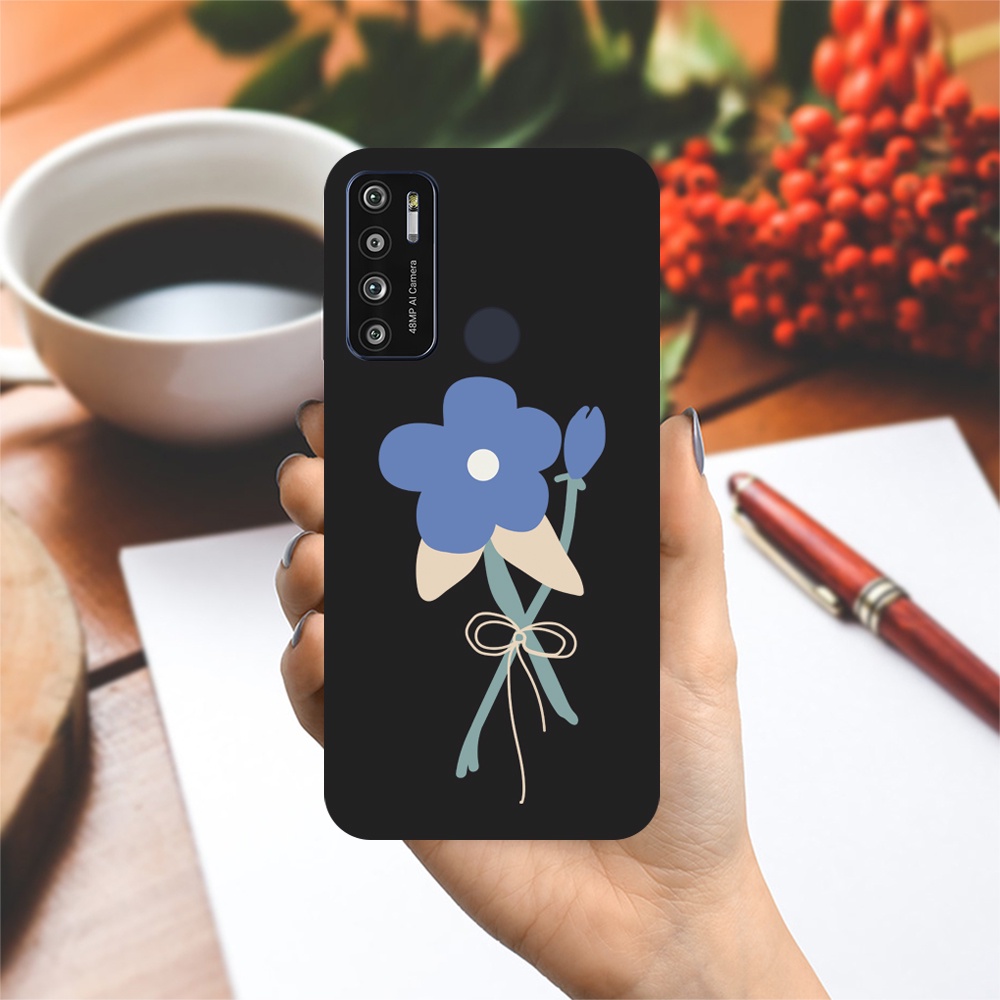 Ốp lưng Vsmart Joy 3/Joy 4/Active 3/Bee 3/Live/...dẻo đen hình Hoa Tím