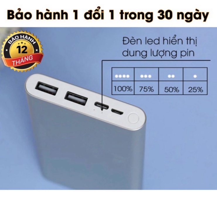 💥Sạc Dự Phòng Gen 3 💥SANG TRỌNG/Dung lượng 10000mAh Chuẩn Dung Lượng, Tích Hợp Sạc Nhanh