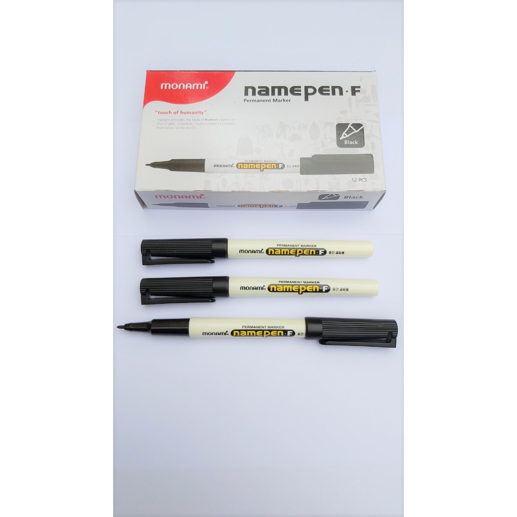 Combo hộp 12 cây bút dạ kính Namepen-F của Hàn Quốc - Hàng chính hãng