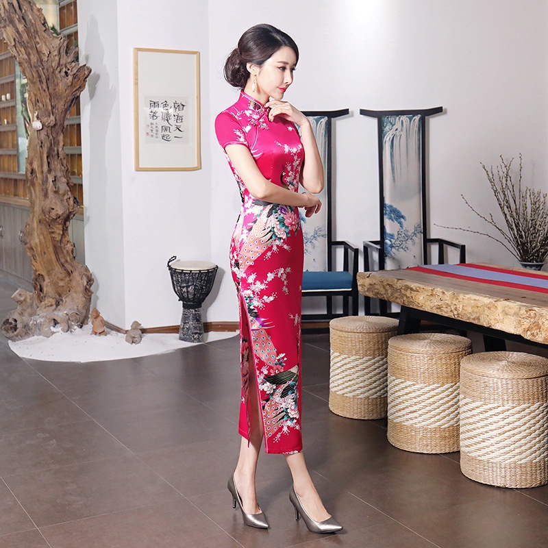 Đầm Sườn Xám Truyền Thống Trung Hoa Plus Size M-6XL 1577