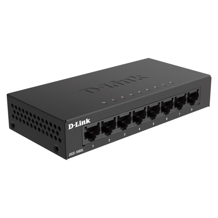 D-Link DGS-108GL bộ chia mạng 8 cổng gigabit vỏ kim loại