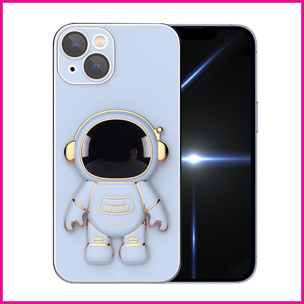 Ốp Điện Thoại Kính Cường Lực Hình Phi Hành Gia Có Giá Đỡ Gập Lại Được Dành Cho Iphone 13