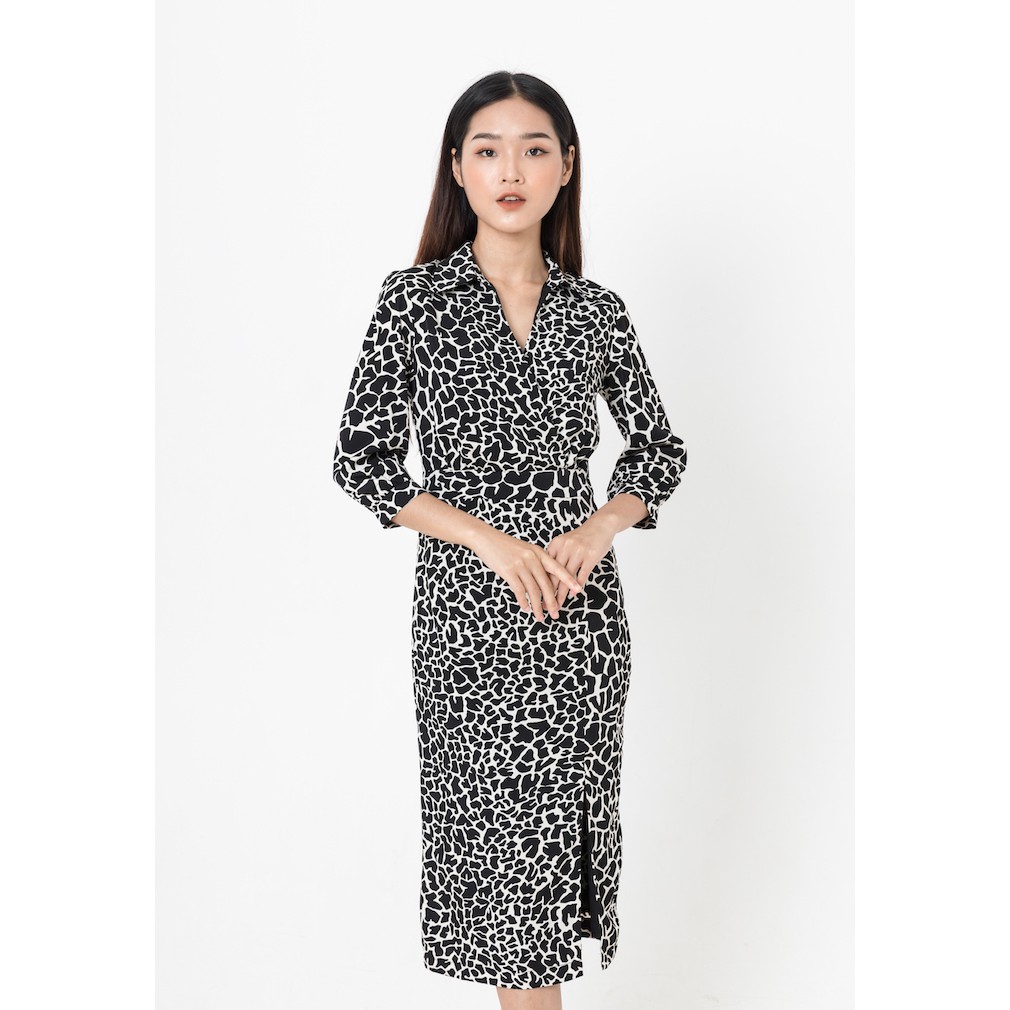 De Leah - Đầm Ôm Midi Tay Lỡ - Thời trang thiết kế
