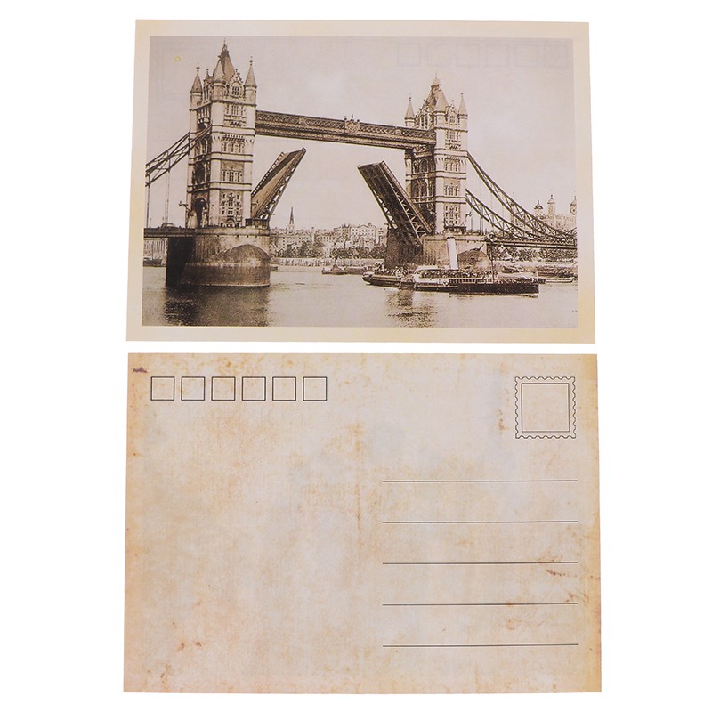 Bộ 32 tấm bưu thiếp họa tiết kiến trúc cổ điển