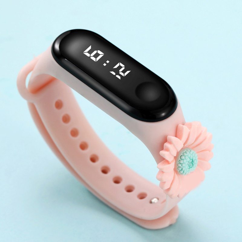 Đồng Hồ Điện Tử Dây Silicone Cho Bé