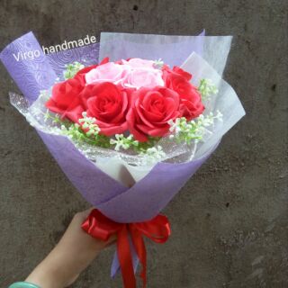 Bó hoa hồng cánh 10 bông