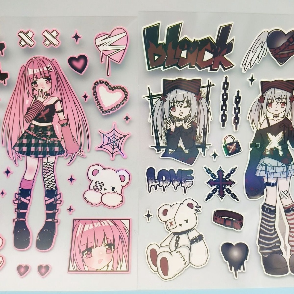 ❤Hàng Có Sẵn❤Sticker Dán Trang Trí Sổ Tay Hình Thiên Thần Hoạt Hình Đáng Yêu