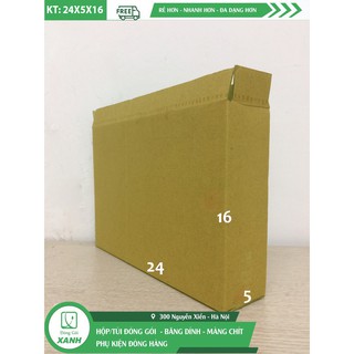 100 hộp 24x5x16 cm, Thùng, hộp COD, hộp cactong, hộp carton