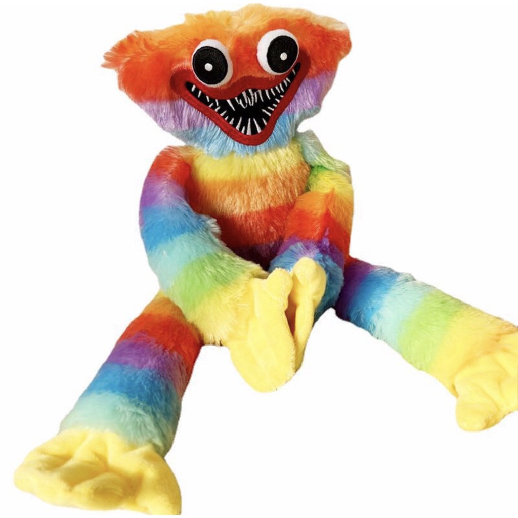 Gấu bông Huggy Wuggy lông xù nhiều màu size 40cm - Thú nhồi bông huggy Wuggy cầu vồng Poppy Playtime, killy willy