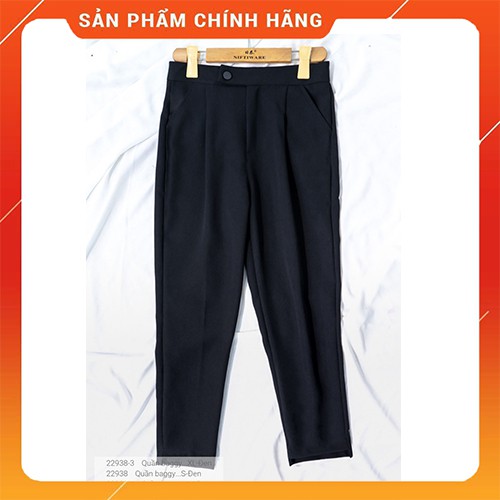 Quần Baggy cạp cao công sở cúc lệch siêu tôn dáng, loại đẹp QBL075 | BigBuy360 - bigbuy360.vn