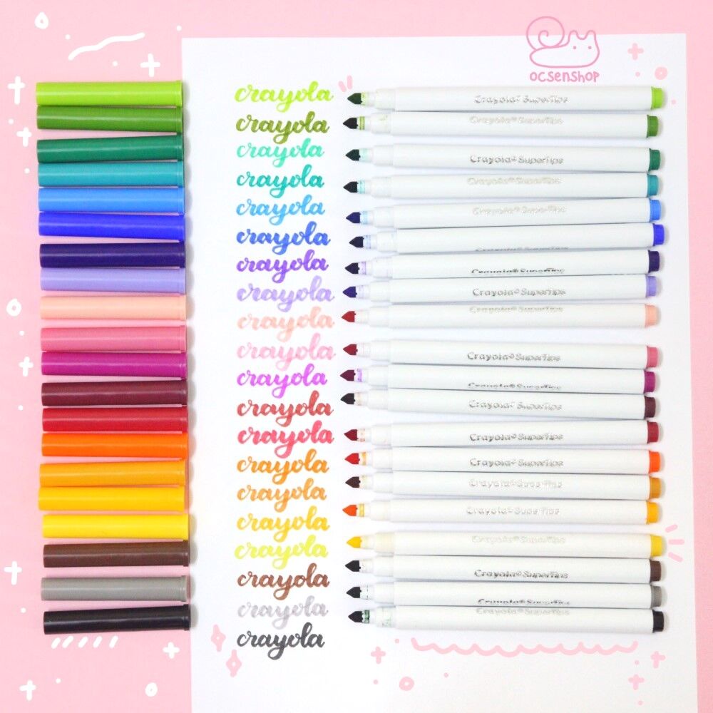 CRAYOLA SUPER TIPS WASHABLE MARKERS 20
