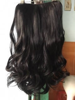 Tóc kẹp giả chữ u xoăn lơi 55cm cao cấp ❤️ free ship 50k❤️- hình thật