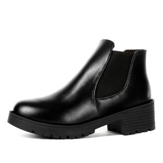 Bốt Boot Da Nữ Cổ Chun (Trơn) Đế 5 Phân BT1