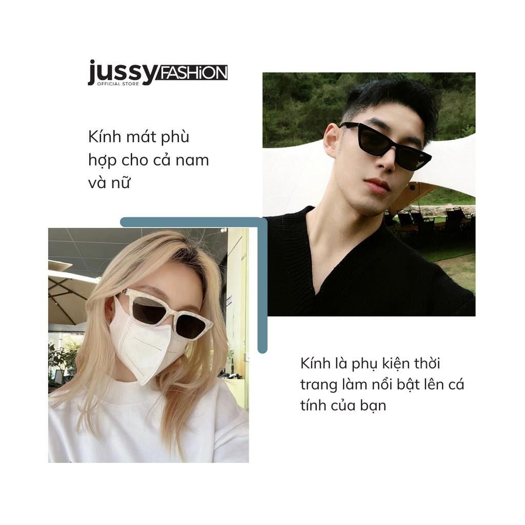 Kính Mát Nam Nữ Hot Trend JMK02 Cao Cấp Jussy Fashion Kính Râm Gọng Mắt Mèo Chống Tia Uv Phong Cách Hàn Quốc