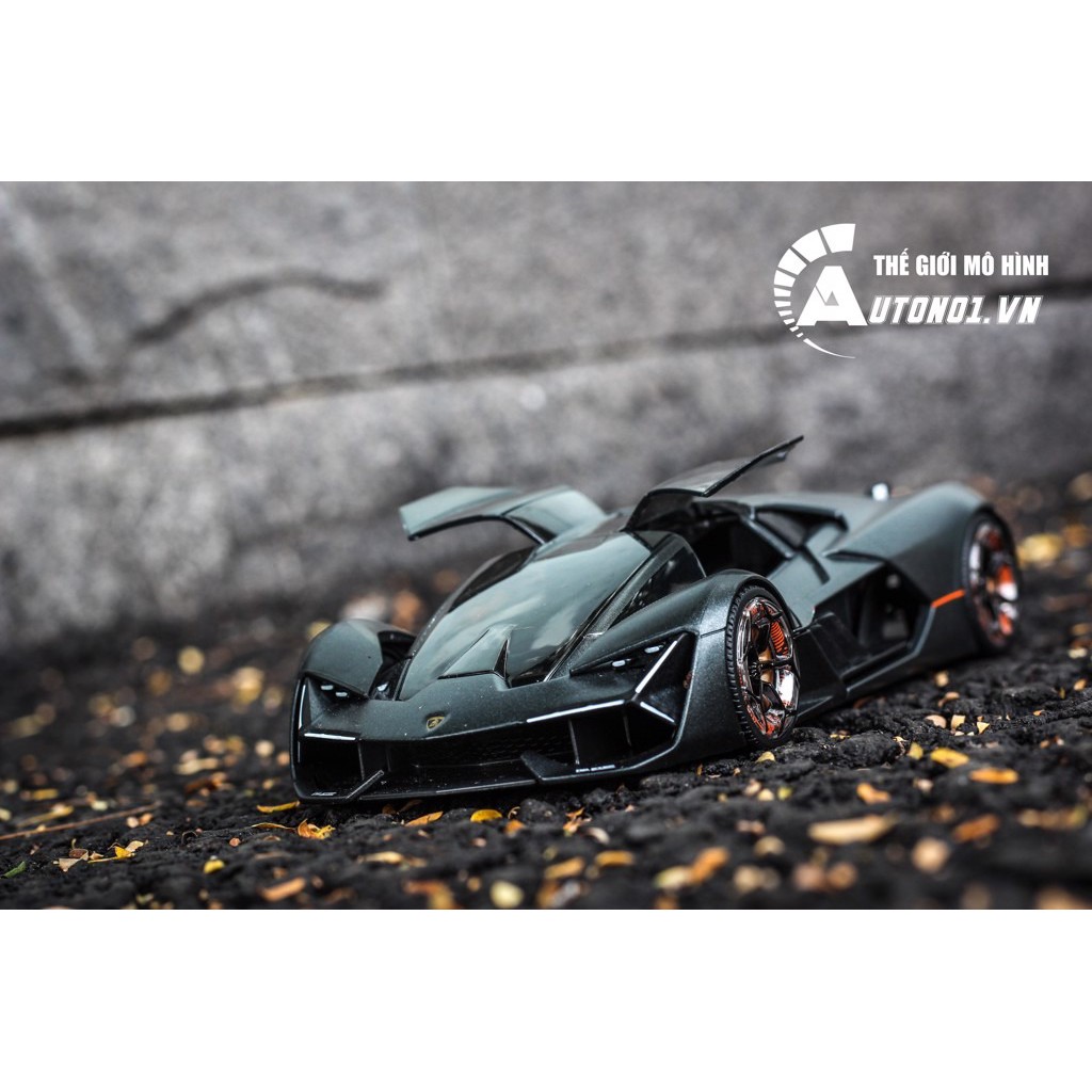 MÔ HÌNH XE LAMBORGHINI TERZO MILENNIO GREY 1:24 BBURAGO 6461