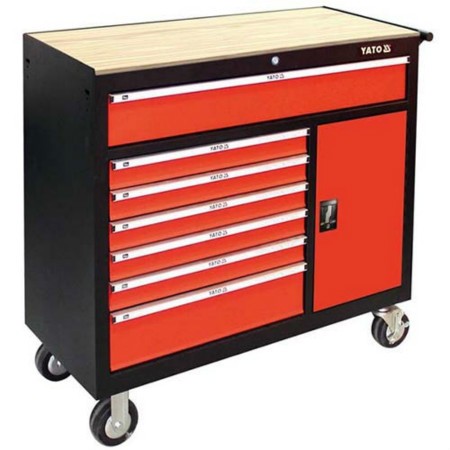 Tủ đựng đồ nghề 8 ngăn mặt gỗ Yato YT-09141