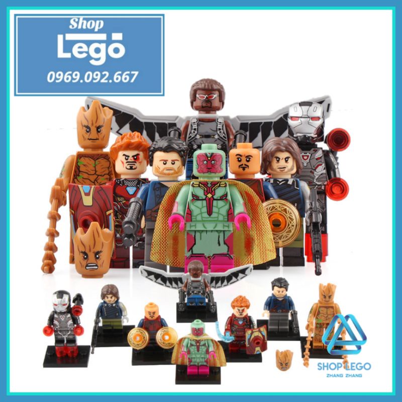 Xếp hình Avengers: Infinity War Captain America: The Winter Soldier Lego Minifigures Xinh X0217